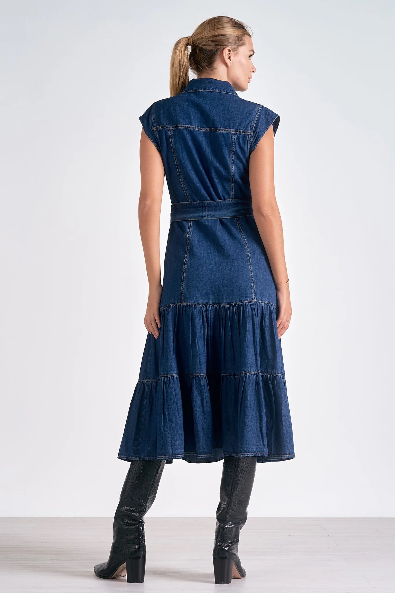 Christa Cap Sleeve Dress