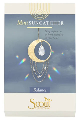 Mini Suncatcher - Crescent Moon/Balance