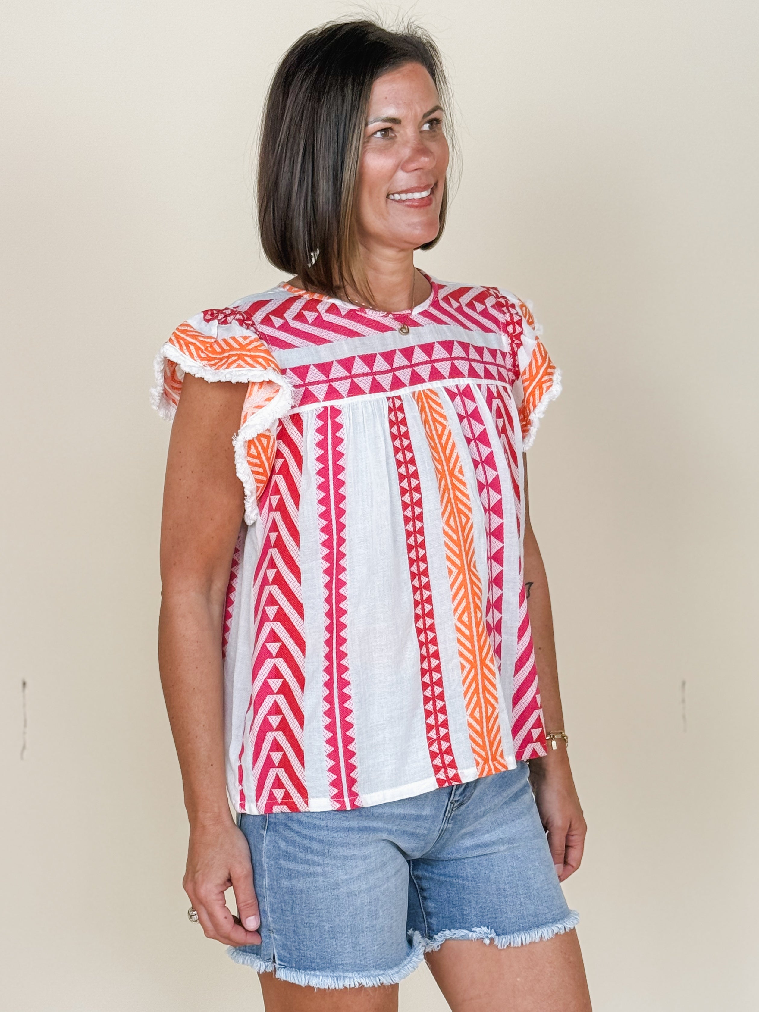 Kara Flutter Sleeve Top