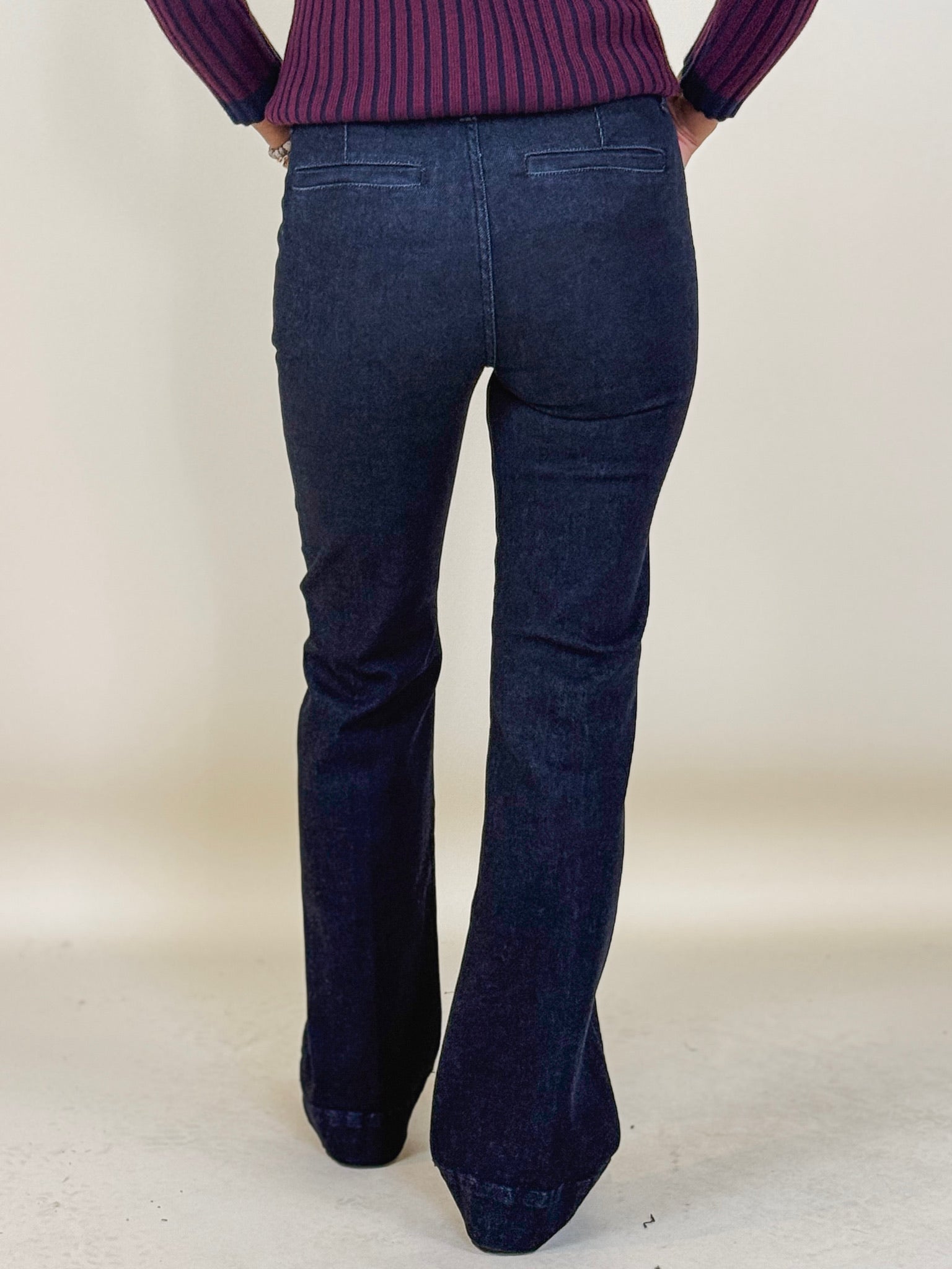 [Liverpool] Trouser Bootcut with Pintucks