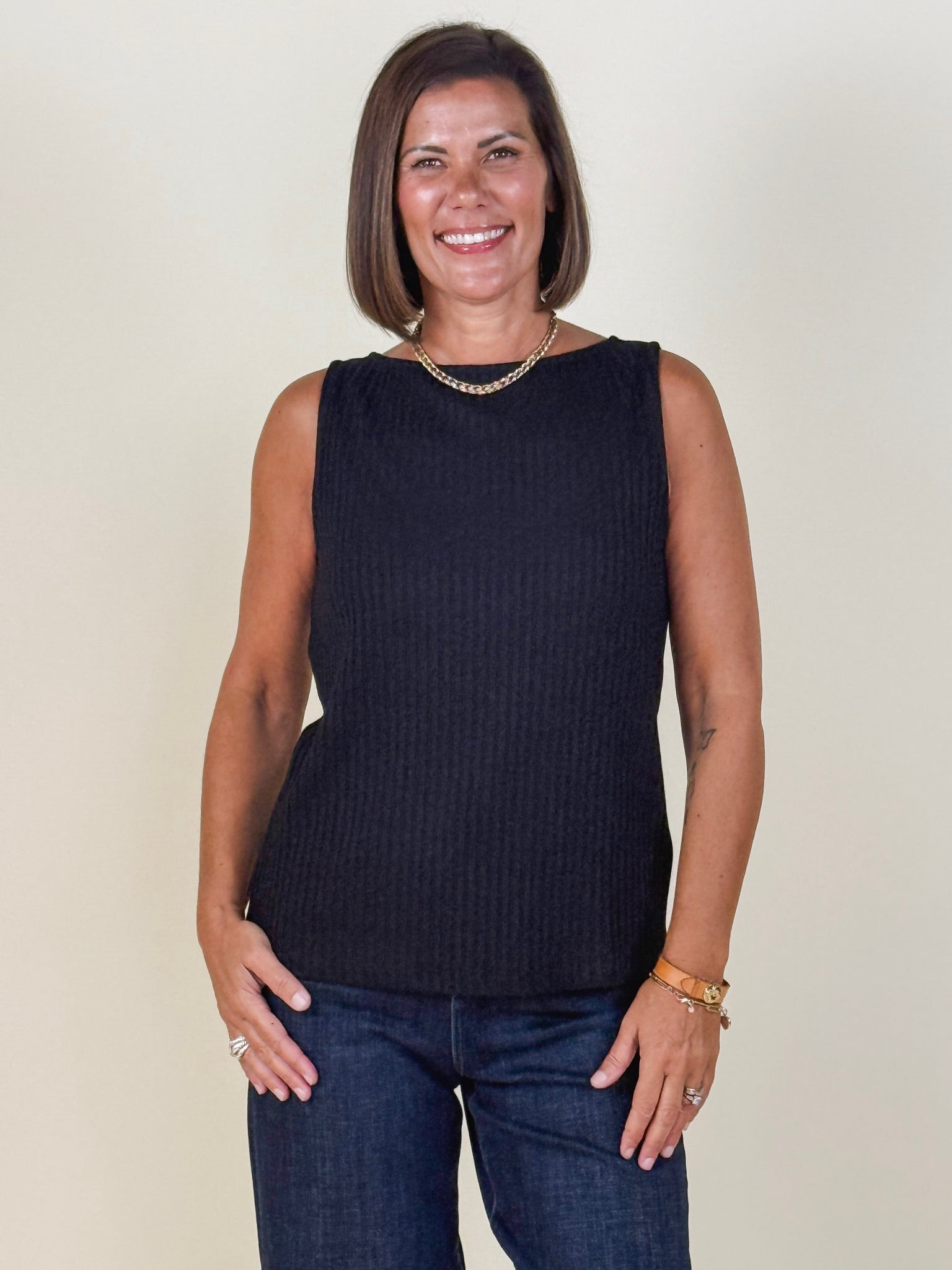 [Liverpool] Hailey High Boat Neck Top