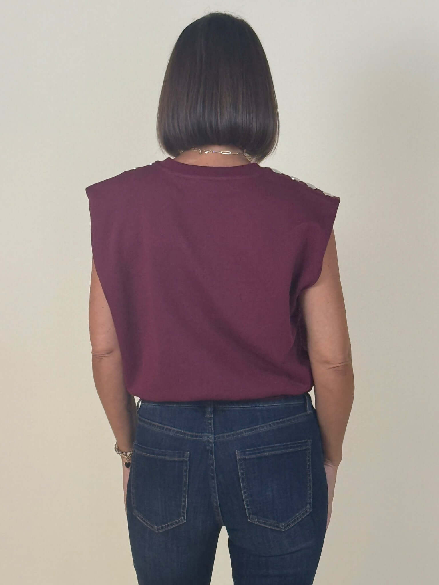 Francesca Button Detail Top