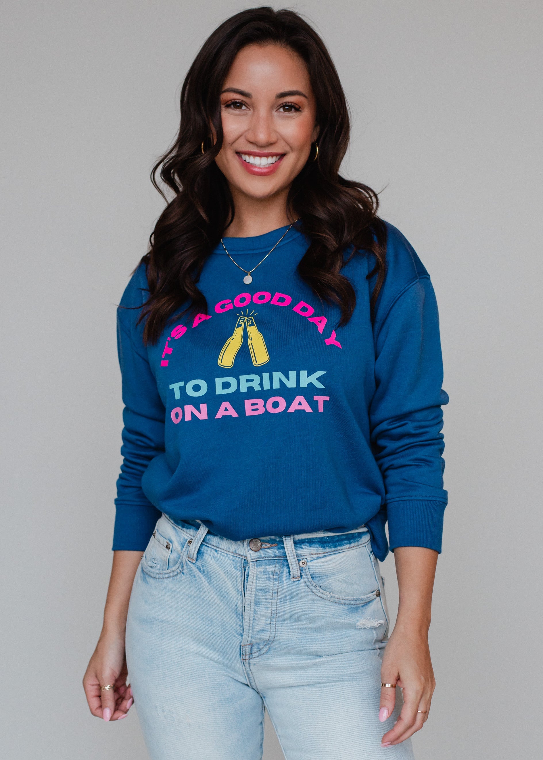 Colorful Drink On A Boat Sweatshirt