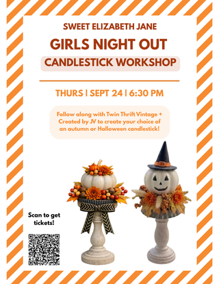 Candlestick Workshop with Twin Thrift Vintage + Created by JV