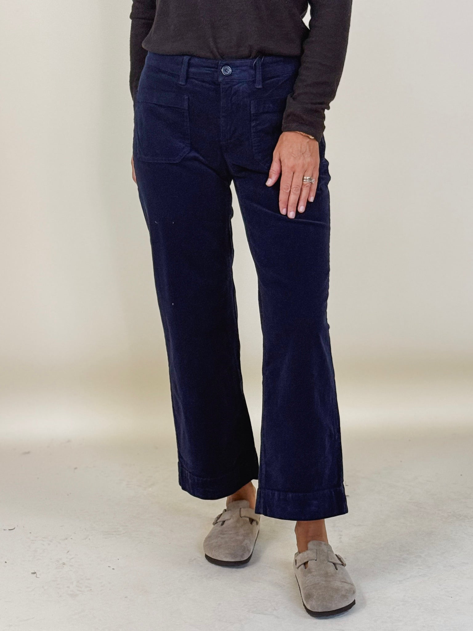 [Liverpool] Corduroy Crop Wide Leg Pant