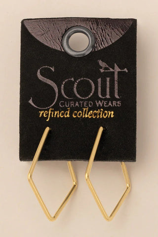Refined Earring Collection - Orion Diamond Hoop/Gold