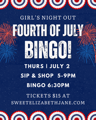🎆 GNO: Fourth of July BINGO!