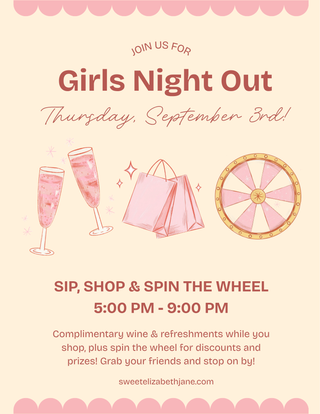 🥂 GNO: Sip, Shop and Spin the Wheel!
