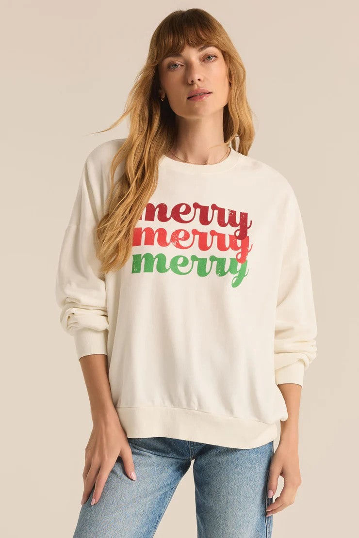 [Z Supply] Merry Sunday Sweatshirt