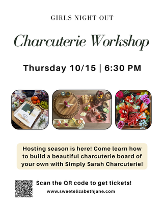 🧀 Charcuterie Workshop with Simply Sarah Charcuterie