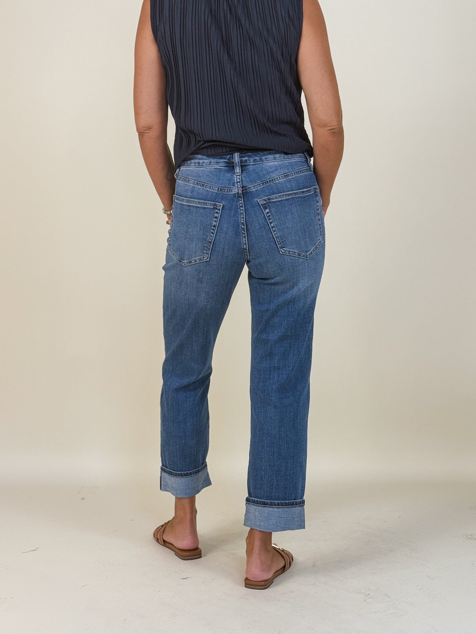 [Liverpool] Marley Girlfriend Cuffed Jean, 27"/30" Inseam