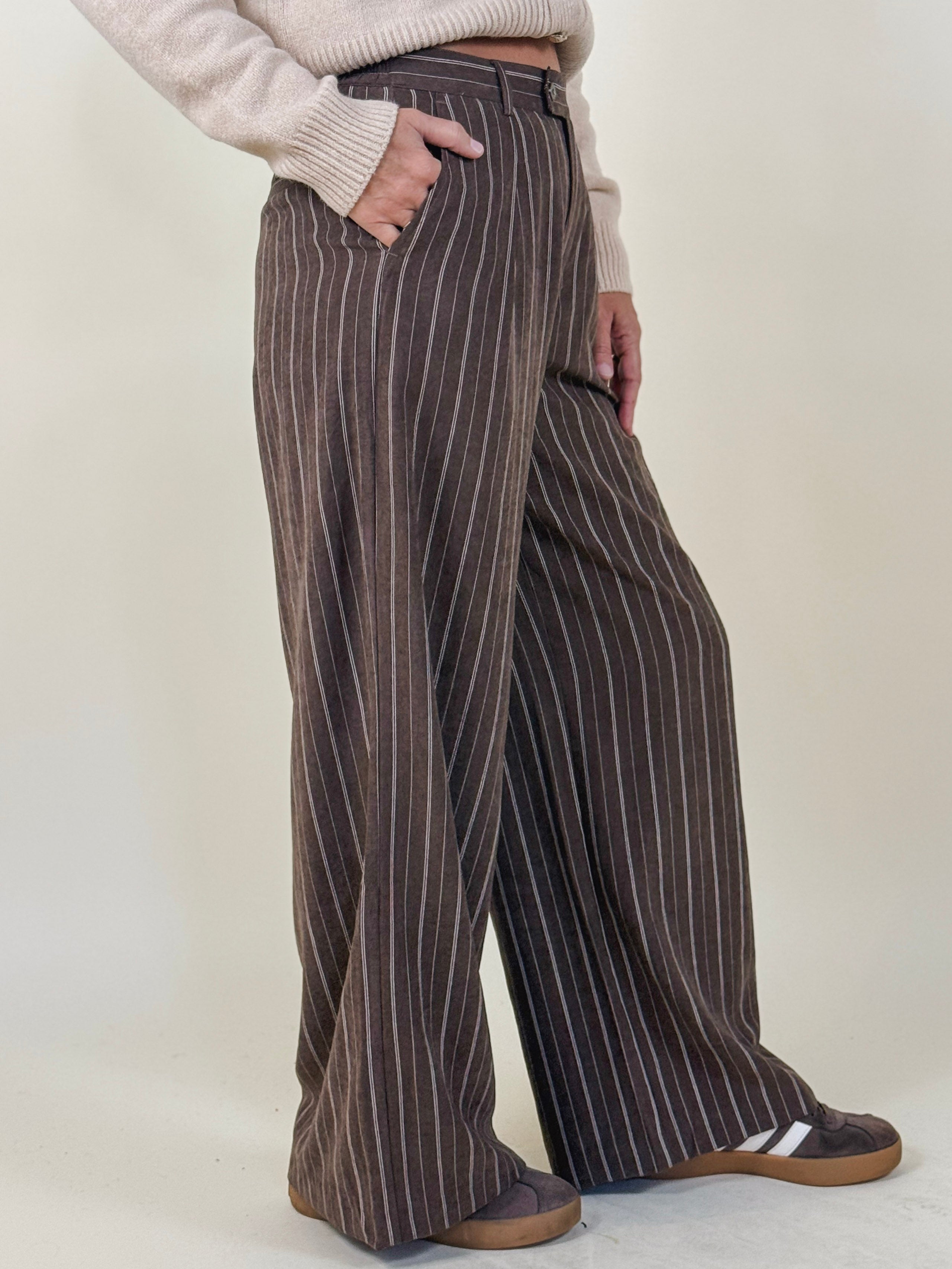 [Z Supply] Alma Pinstripe Wide Leg Pants