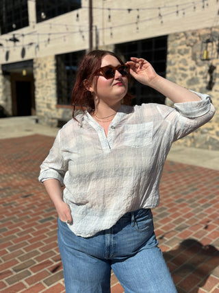 Hannah Half-Button Blouse