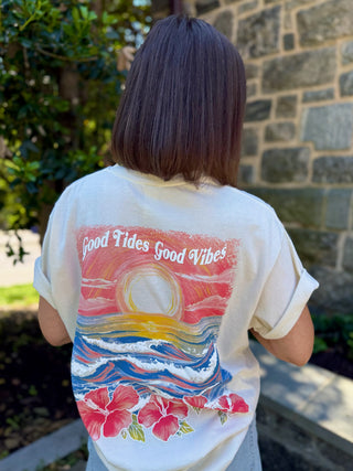 Good Tides Puff Print Tee