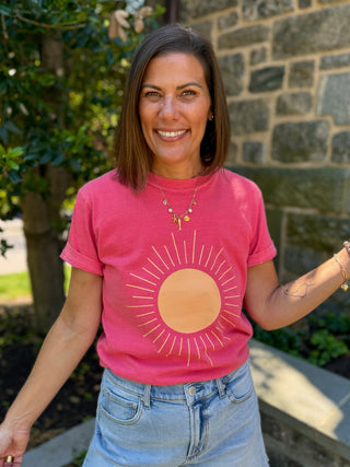 Simplistic Sun Summer Sunshine Comfort Colors Tee