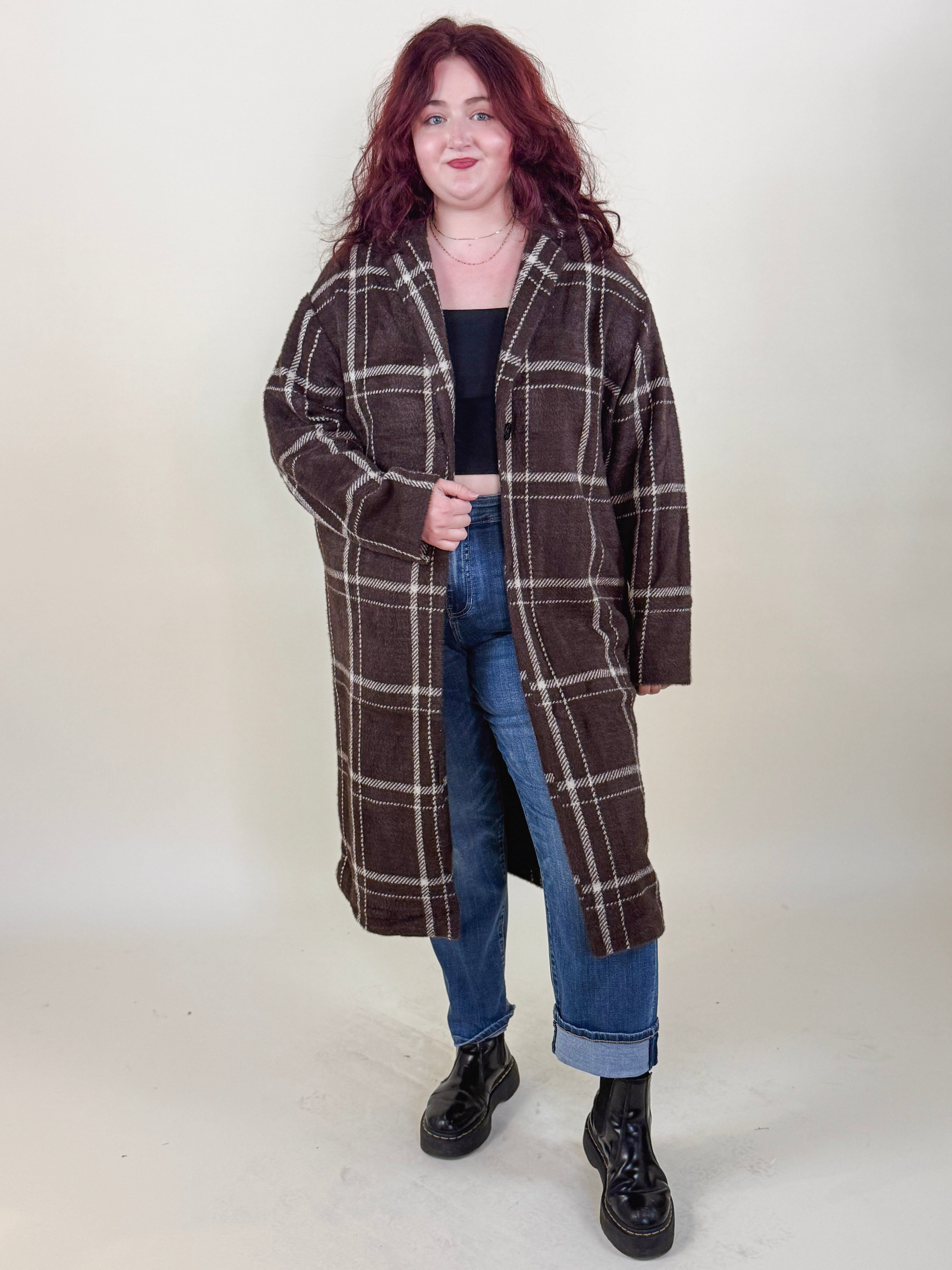 [Z Supply] Mason Plaid Sweater Coat
