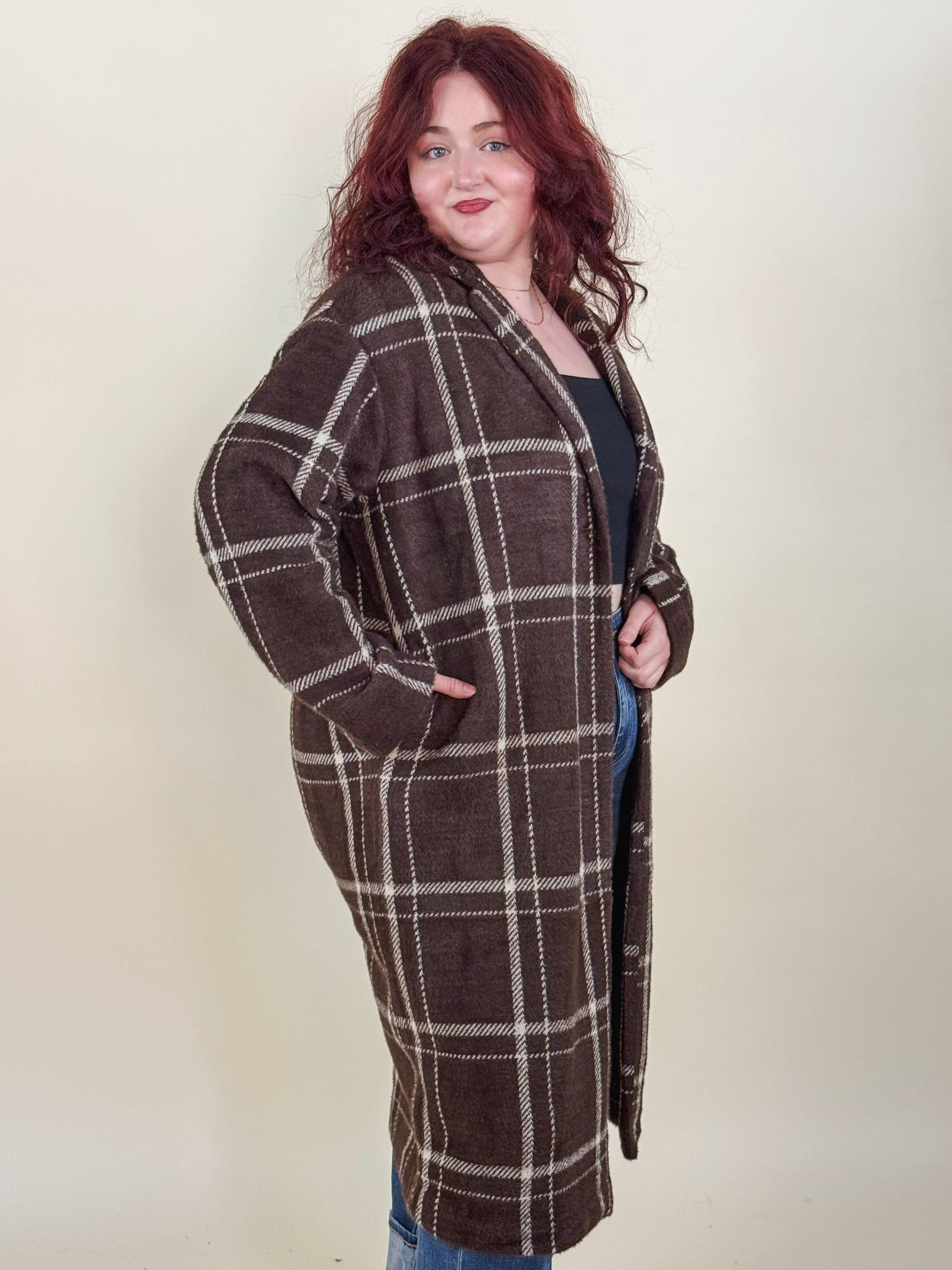 [Z Supply] Mason Plaid Sweater Coat