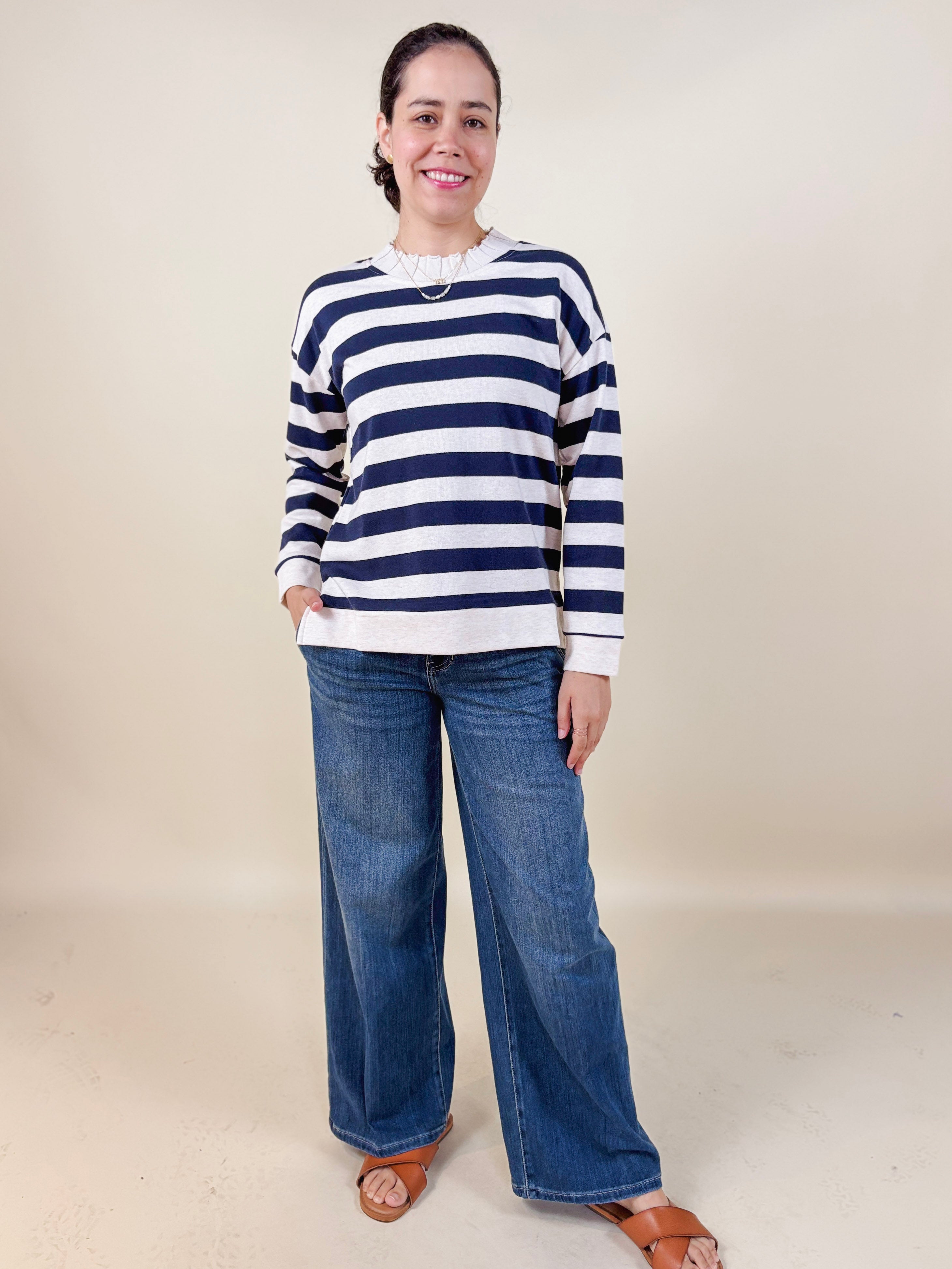 [Liverpool] Weekender Wide Leg Jeans, 30" Inseam