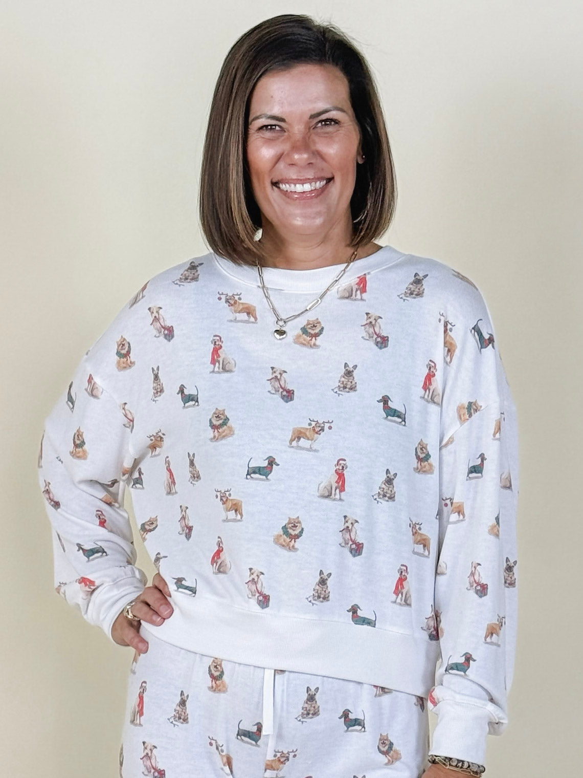 [Z Supply] Cozy Up Pup Long Sleeve Top