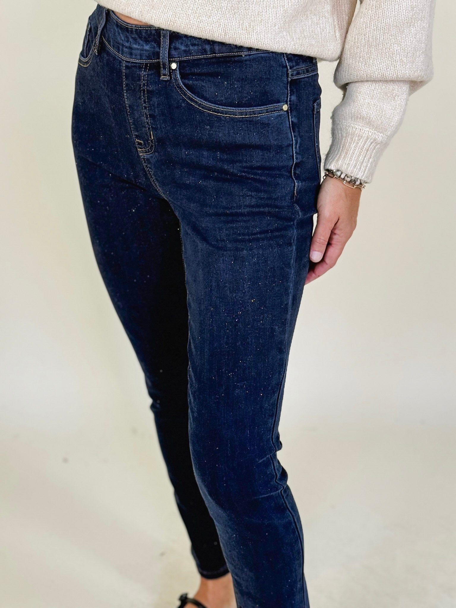 [TRIBAL] Audrey Pull-On Slim Ankle Jeans