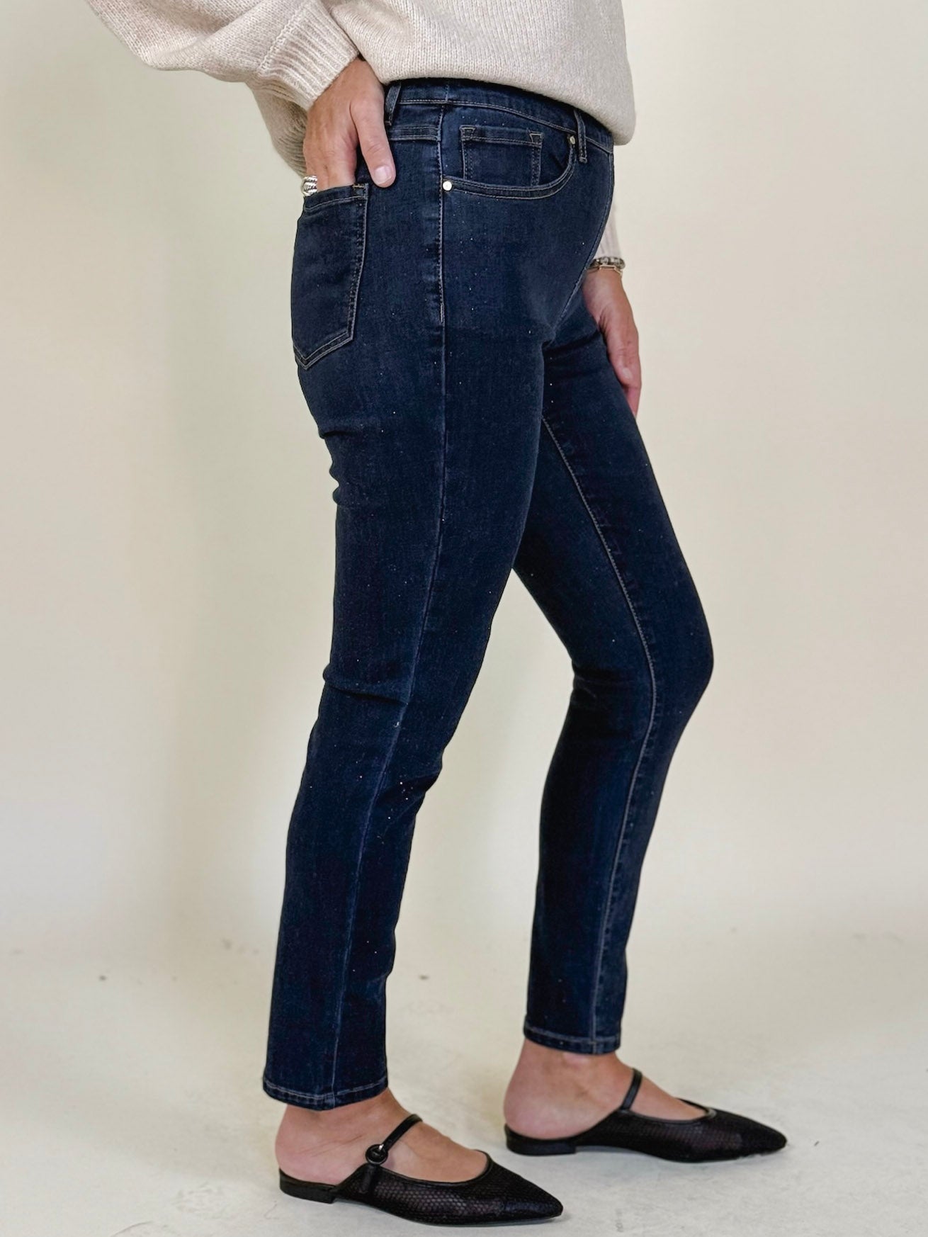 [TRIBAL] Audrey Pull-On Slim Ankle Jeans