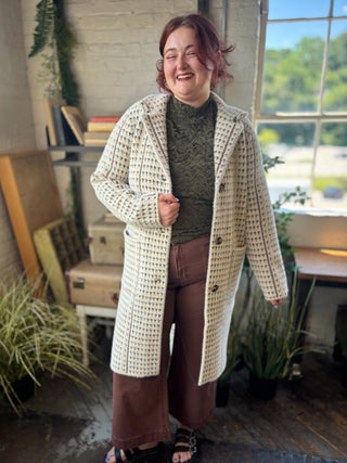 Abbey Plaid Knit Coatigan