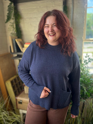 Carlie Patch Pocket Sweater