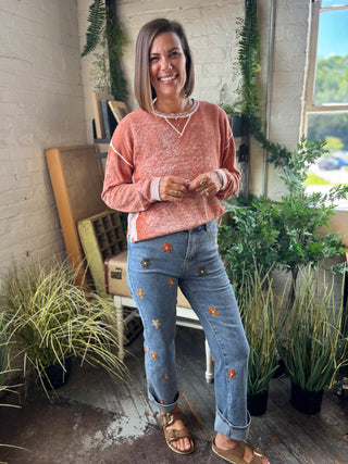Remi Reverse Print Sweater