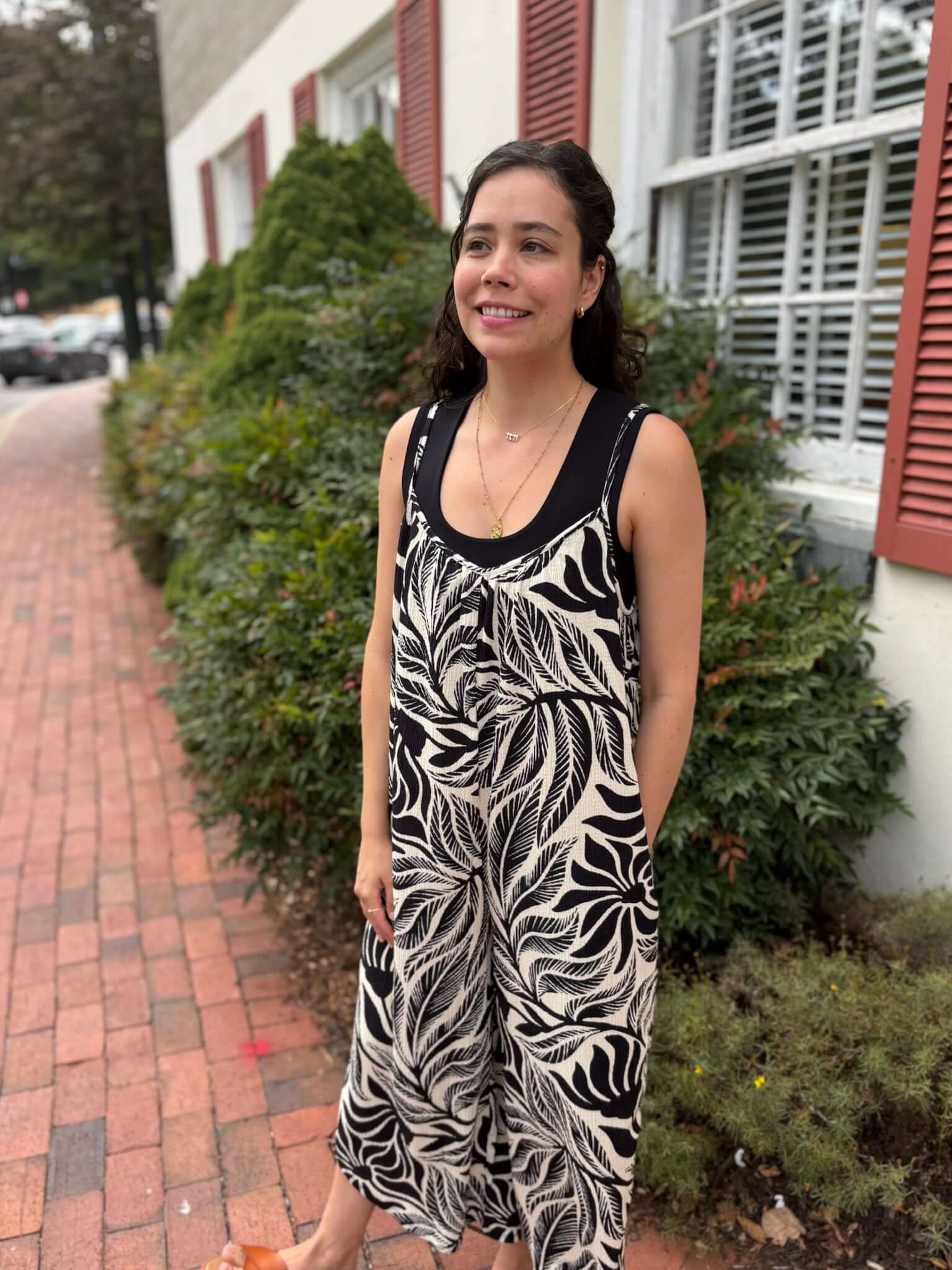 [Z Supply] Flared Isla Leaf Jumpsuit