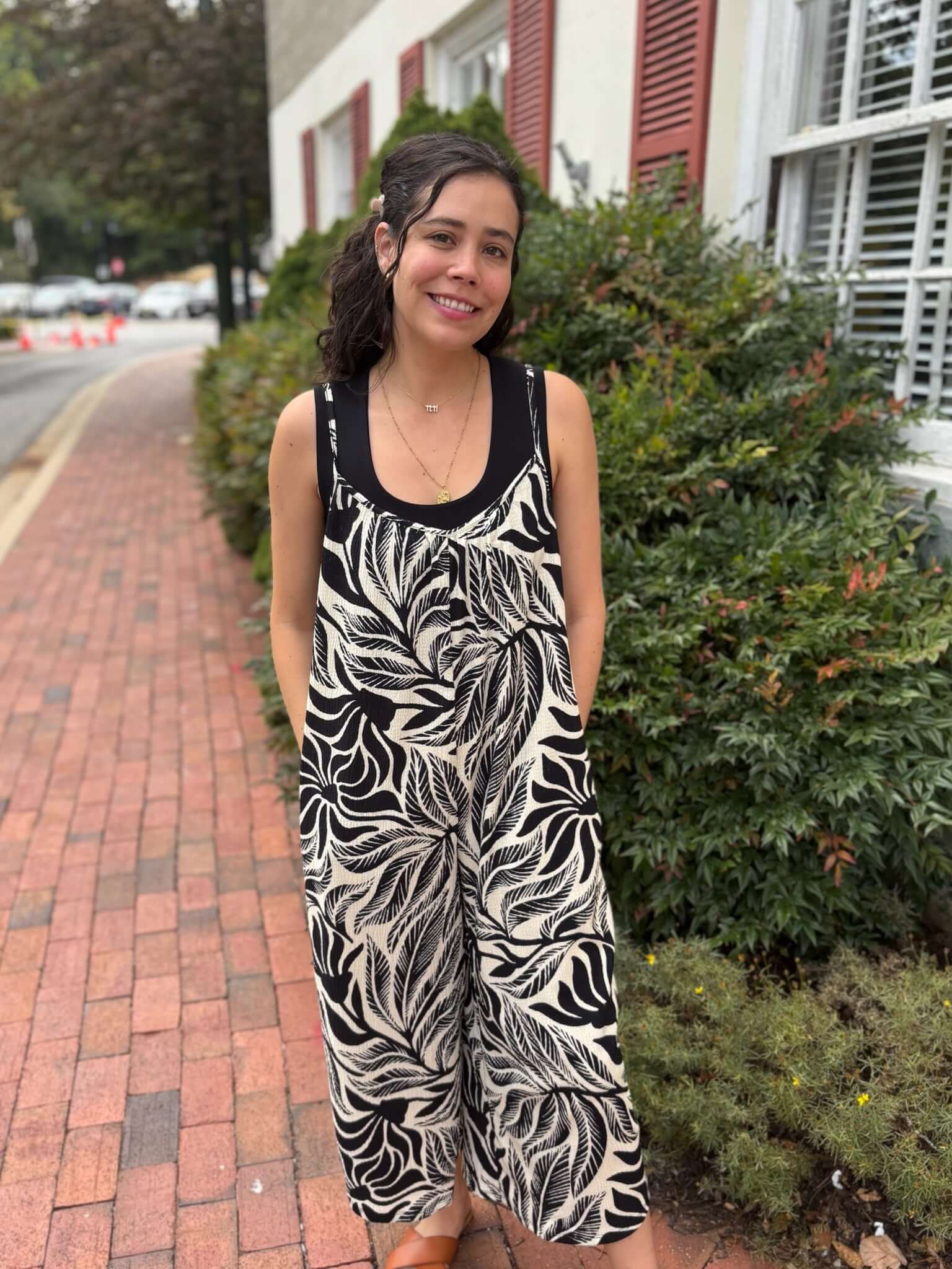 [Z Supply] Flared Isla Leaf Jumpsuit