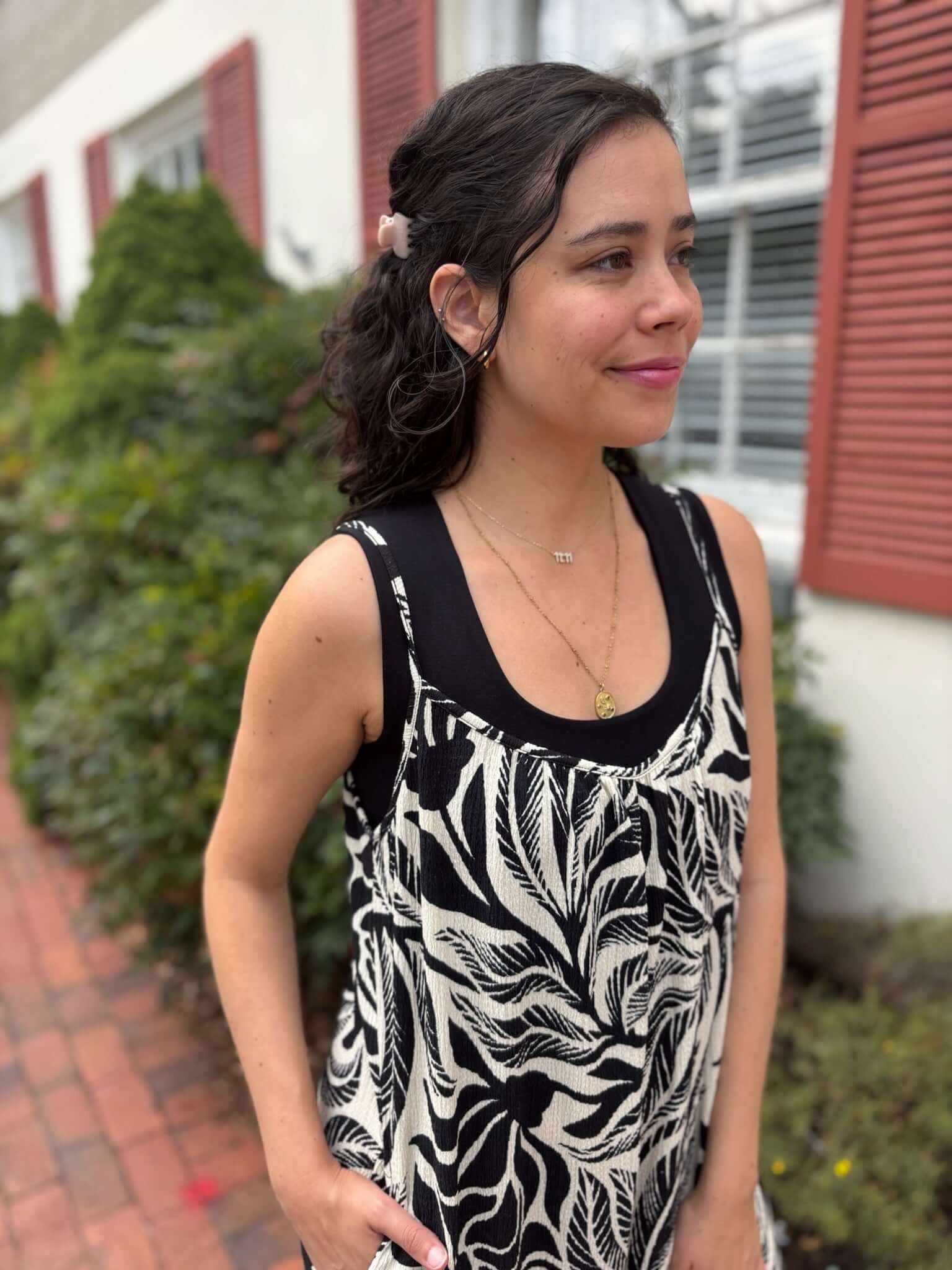 [Z Supply] Flared Isla Leaf Jumpsuit