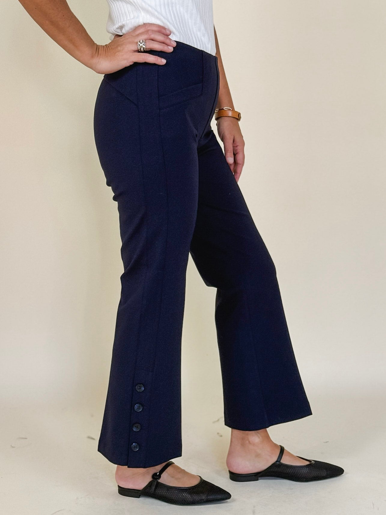 [Liverpool] Stella Pull-On Kick Flare Pants, 27" Inseam