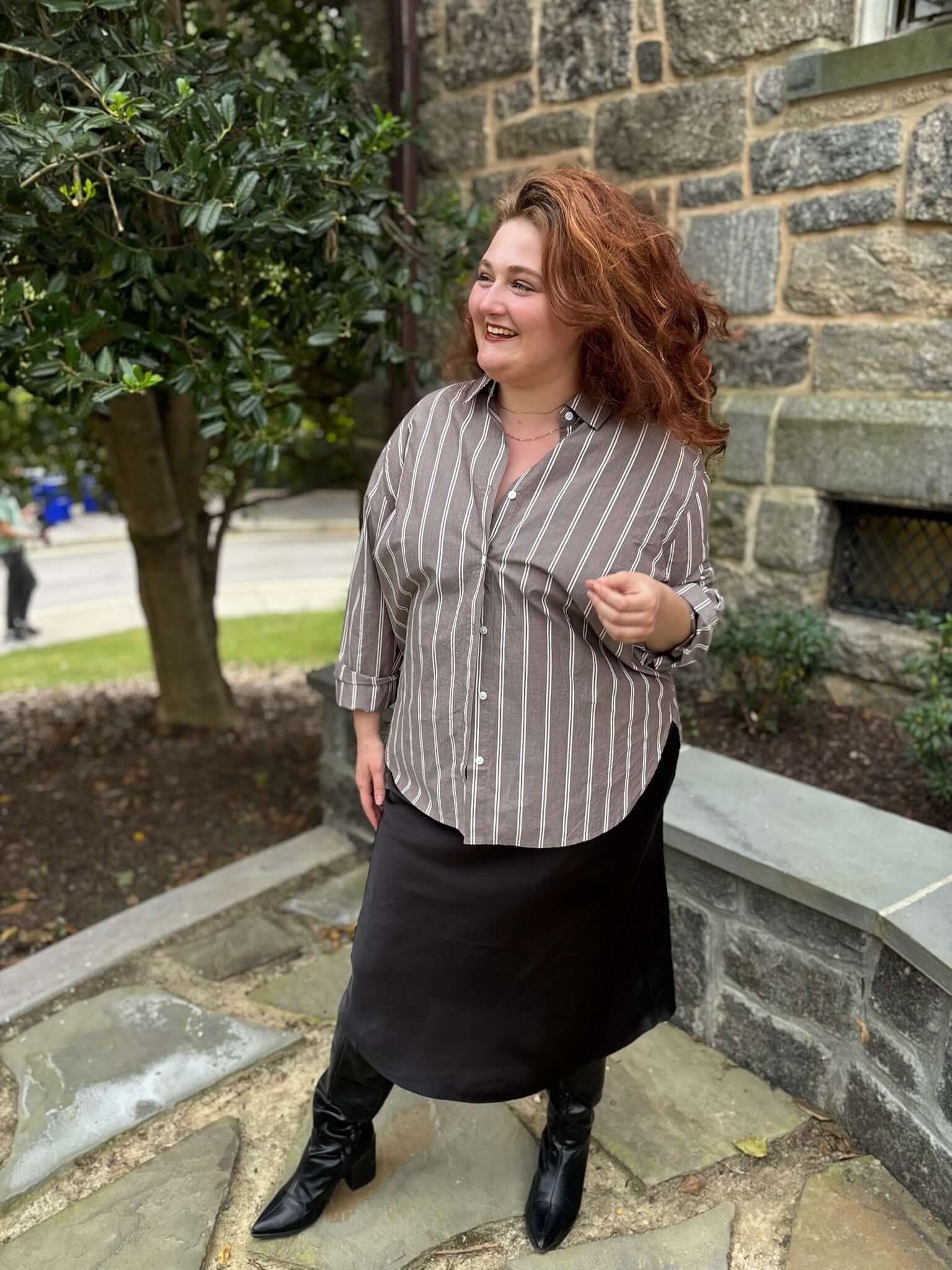 [Z Supply] Seaport Striped Poplin Shirt