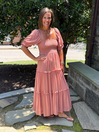 Z SUPPLY Eliora Maxi Dress Terracotta Clay / XS