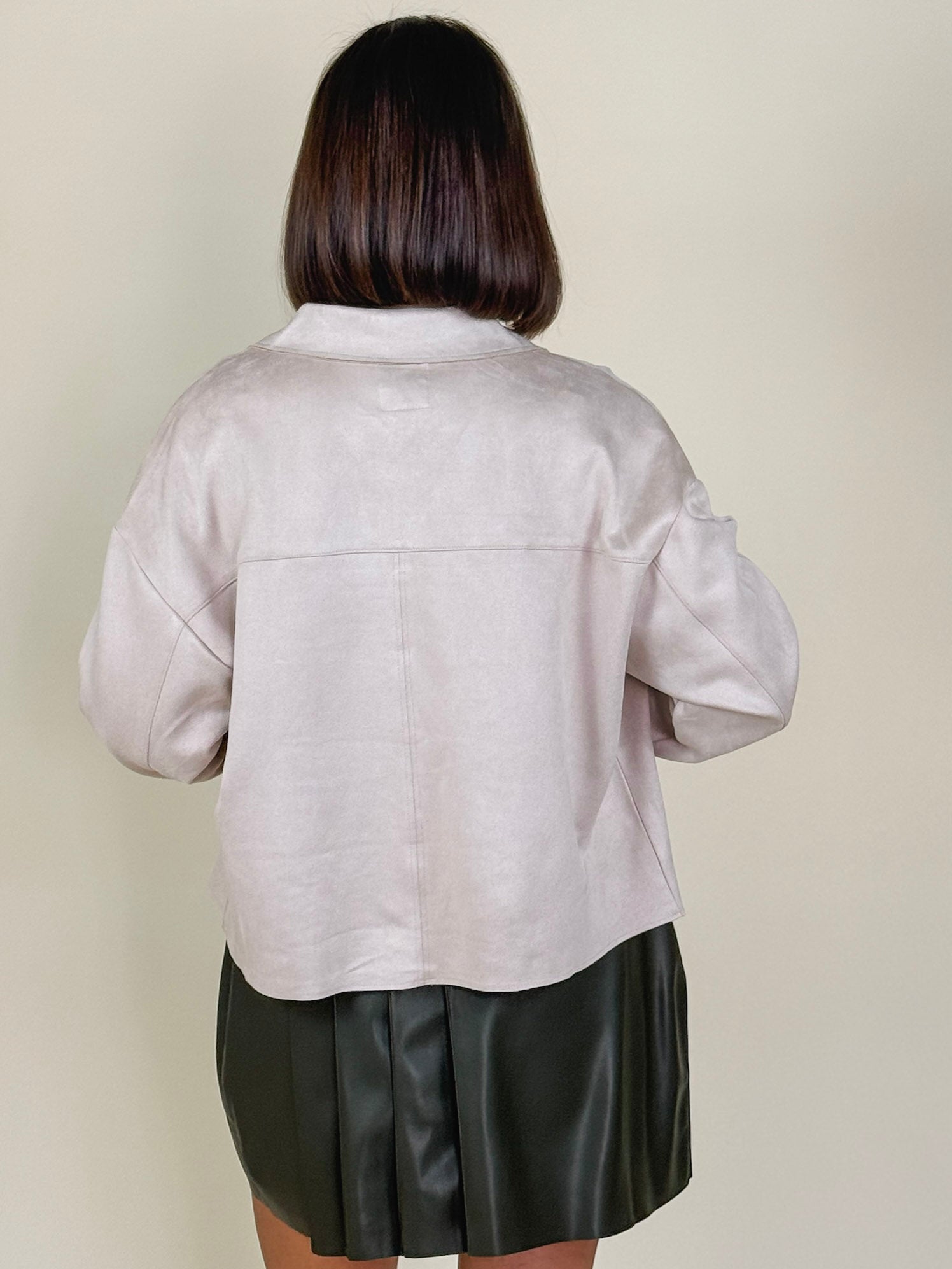 Suzanne Button Up Suede Jacket