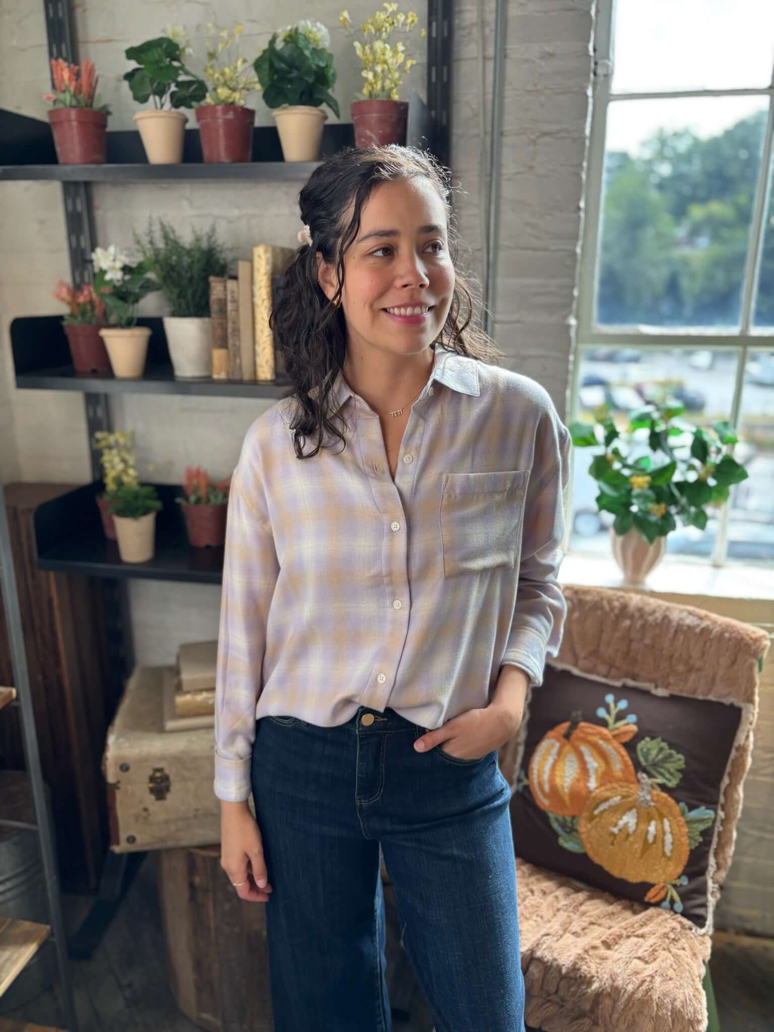 [Z Supply] River Plaid Button Up