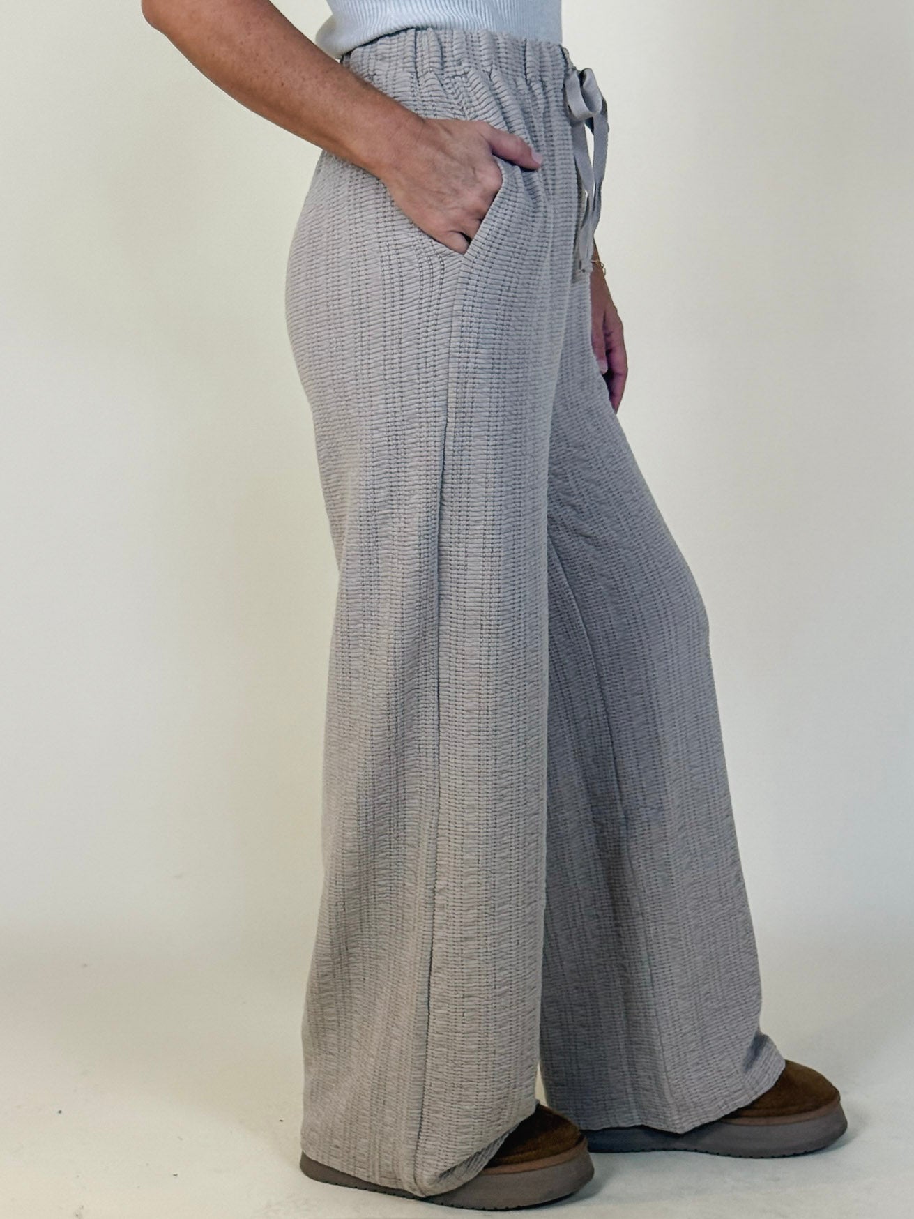Jane Jacquard Knit Wide Leg Pants