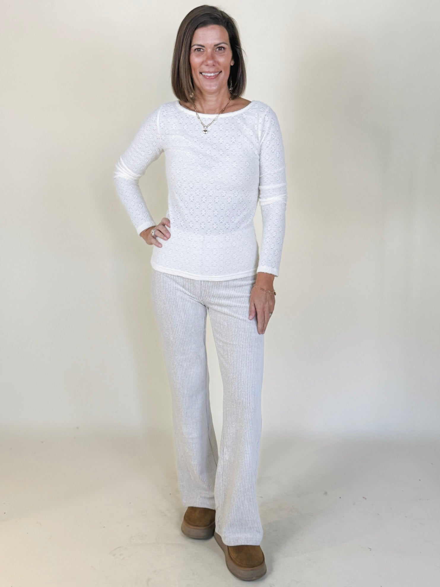 Ivy Floral Textured Top