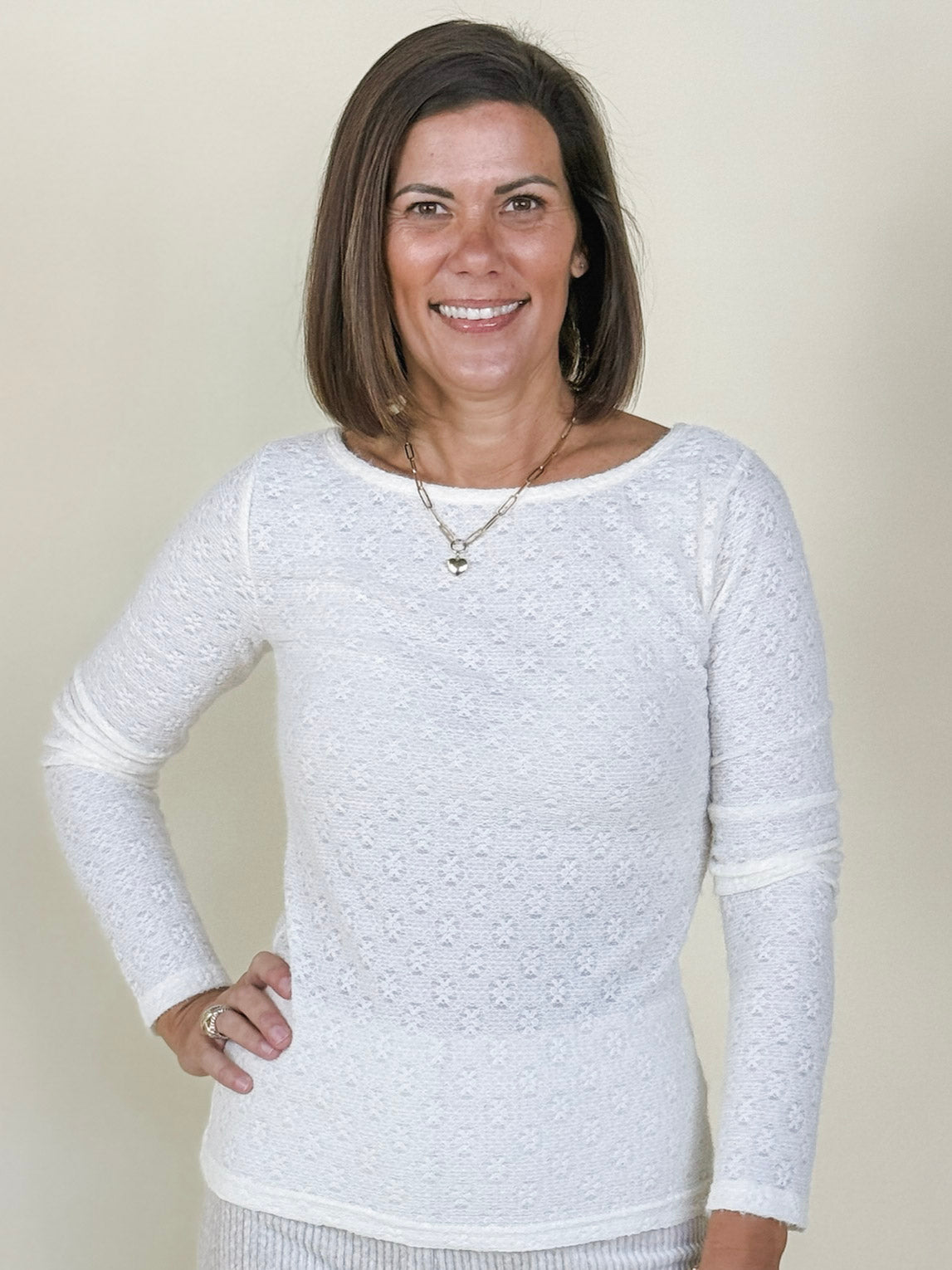 Ivy Floral Textured Top