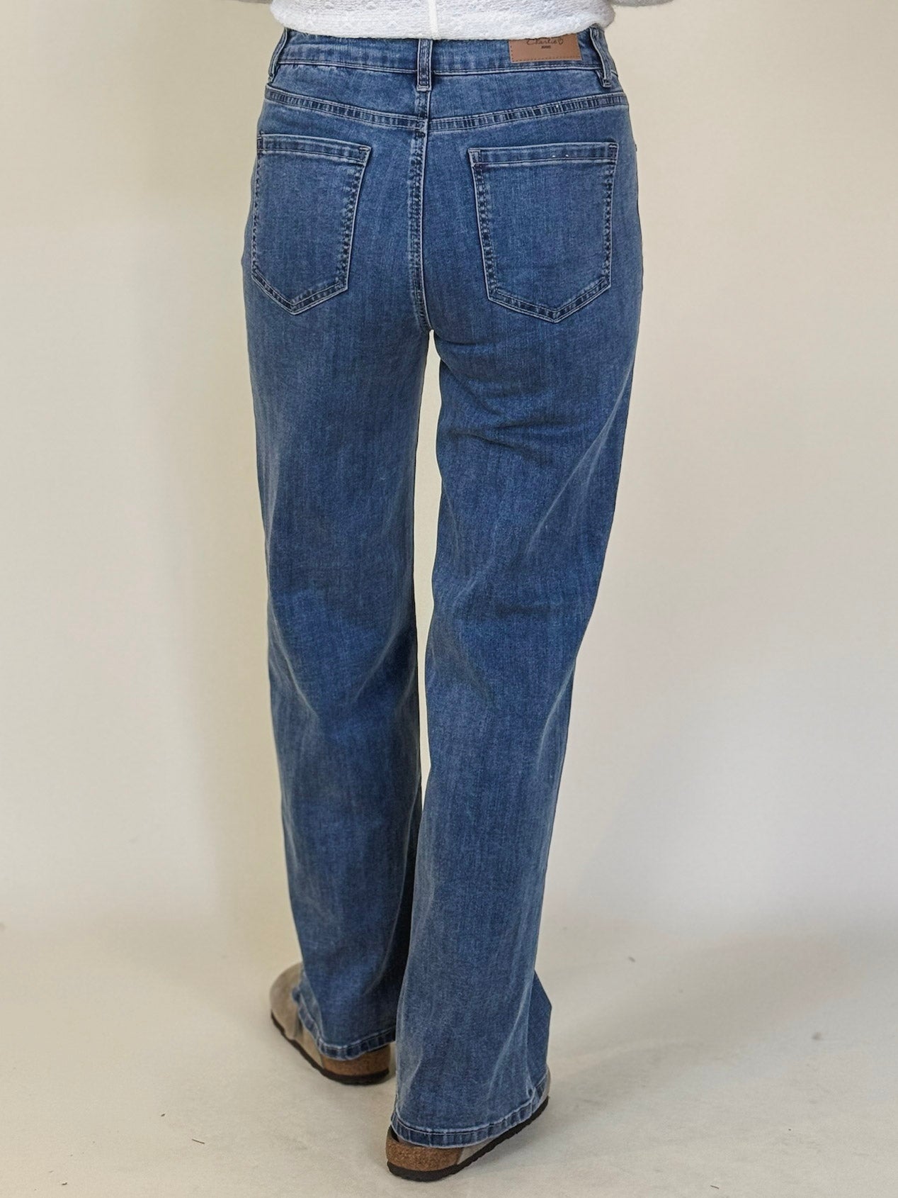 Chloe Wide Leg Jeans, 31" Inseam