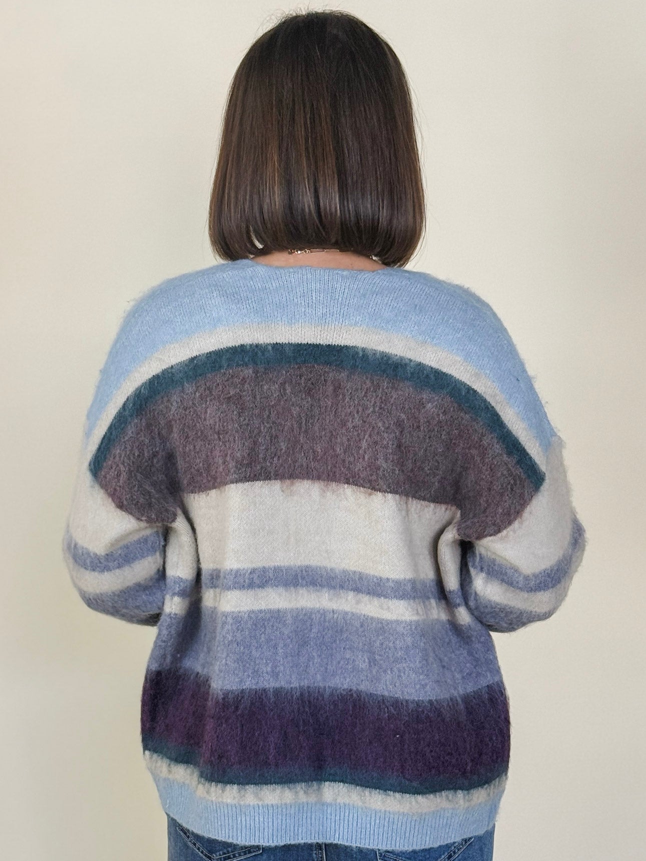 Juliette Colorblocked Open Cardigan