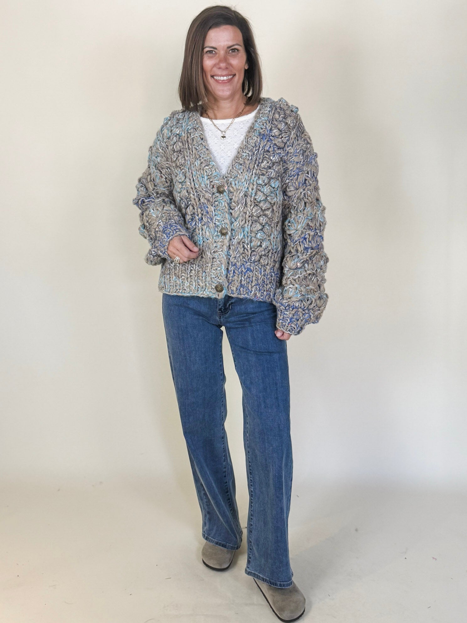 Kati Flecked Chunky Cardigan