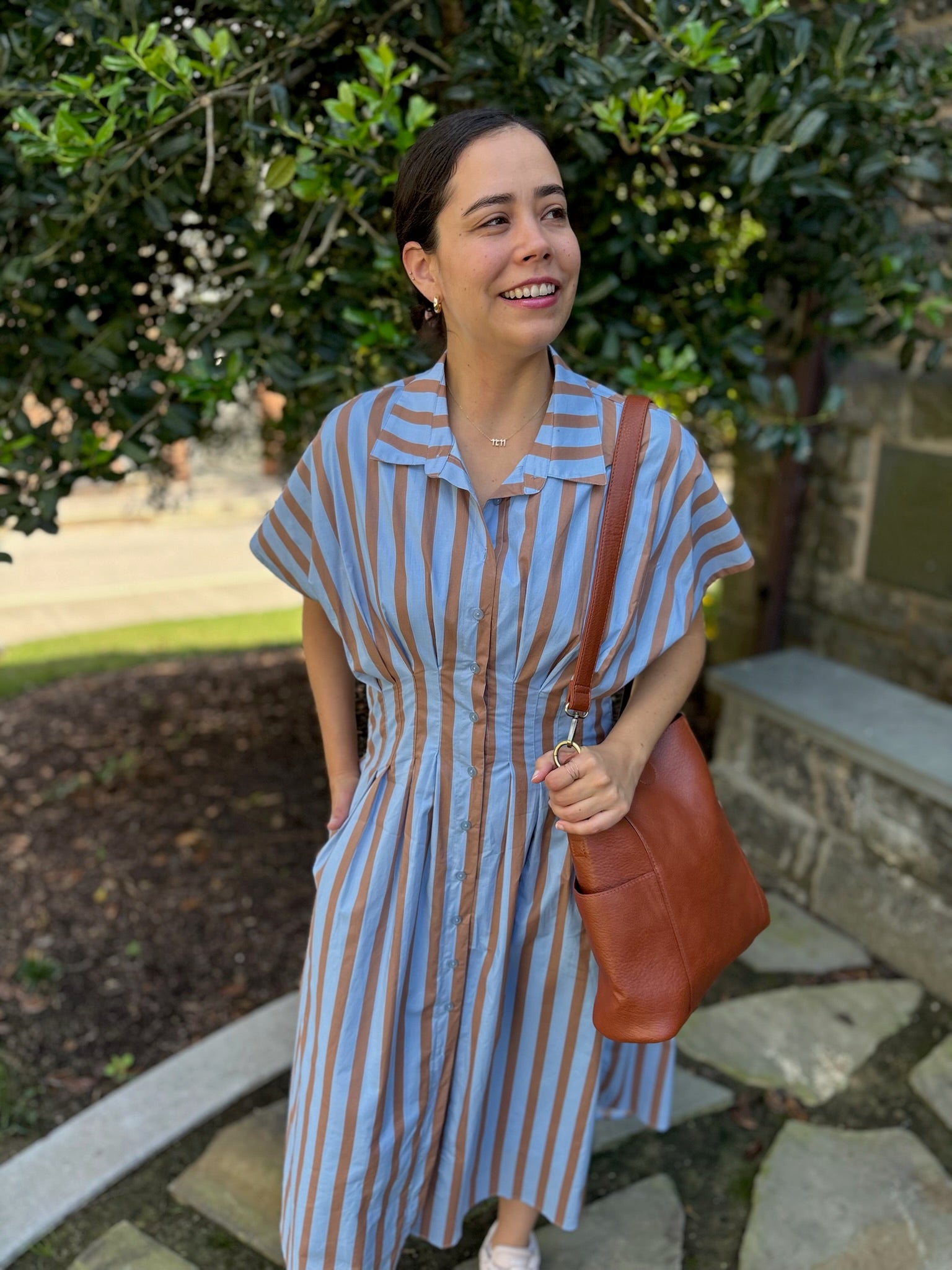 Millie Striped Button Up Maxi Dress