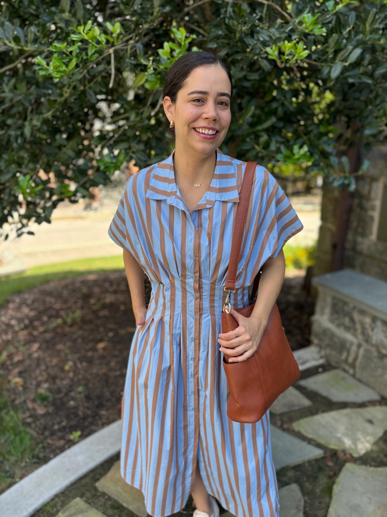 Millie Striped Button Up Maxi Dress