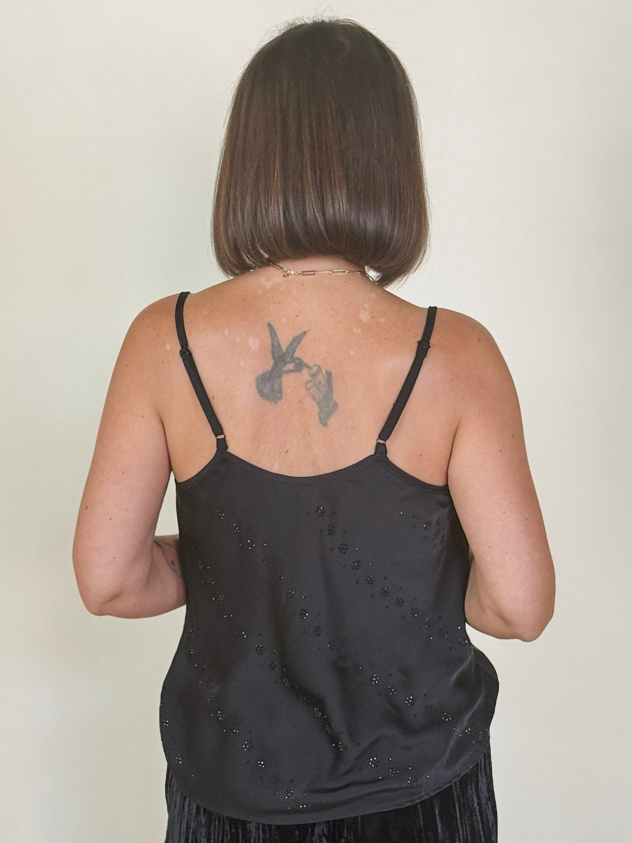 Jenny Embellished Cowl Neck Cami