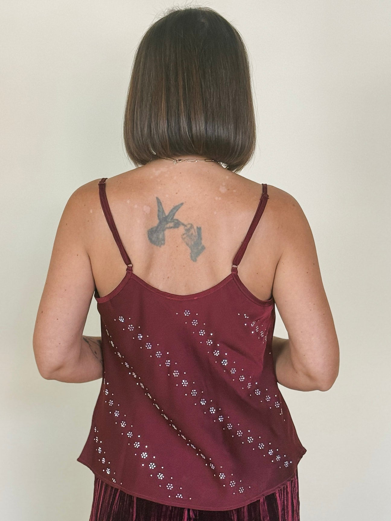 Jenny Embellished Cowl Neck Cami