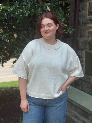[TRIBAL] Lofty Elbow Sleeve Sweater