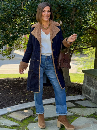 [Liverpool] Sheila Sherpa Trim Long Jacket