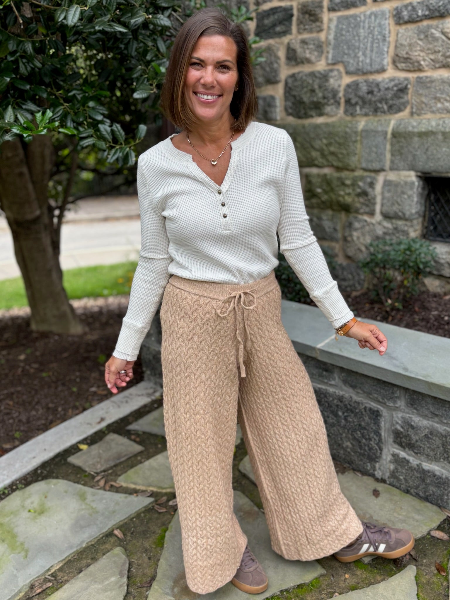 Callie Cable Knit Pants