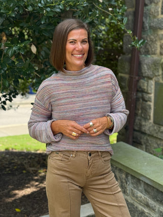 Lania Boat Neck Long Sleeve Sweater